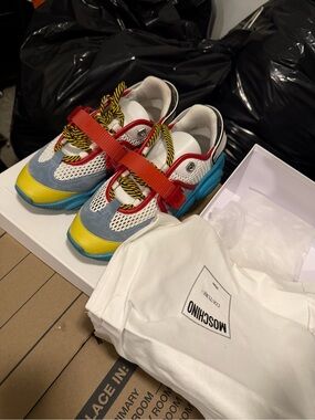 Moschino Multicolor Chunky Sneakers - Yellow, Blue, Red